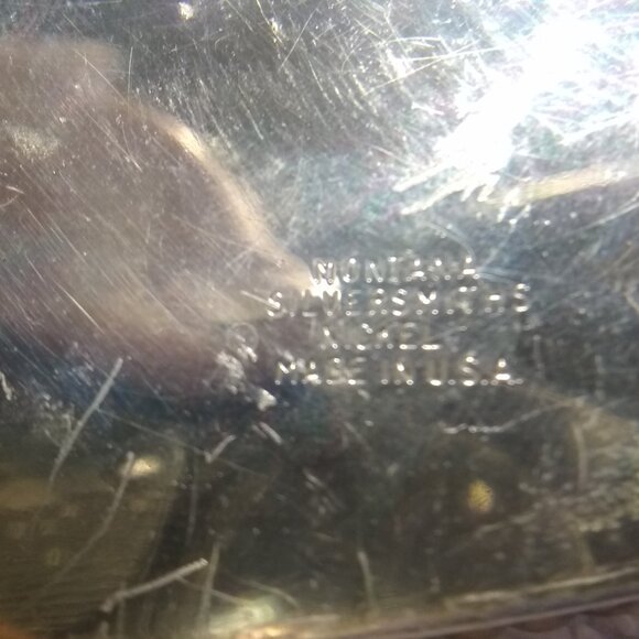 Montana Silversmiths Buckle Bull Rider Dual Gold Banners Nickel Great Vintage 2 - Picture 8 of 11